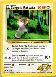 Lt. Surge's Rattata 85/132 Gym Challenge Common