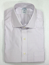 Brooks Brothers Regular Non-Iron All Cotton 16-34/35 English Collar Stripe