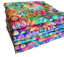 8 Groovy Garden Fat Quarter BUNDLE Fabric 100 Premium Cotton