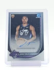 JOHN TONJE 2025-26 BOWMAN CHROME ROOKIE AUTO BASE #BCA-JE BASKETBALL JAZZ Q7302