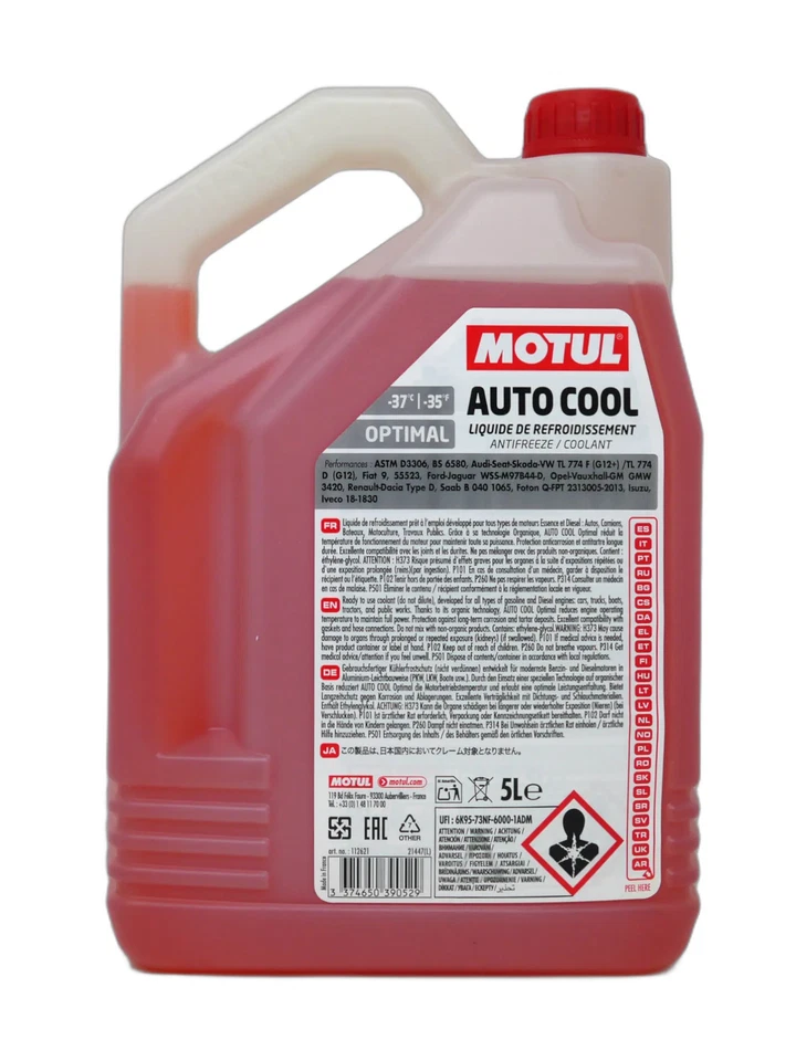 5l Motul AUTO COOL OPTIMAL -37°C Kühlflüssigkeit - Bild 2 von 4
