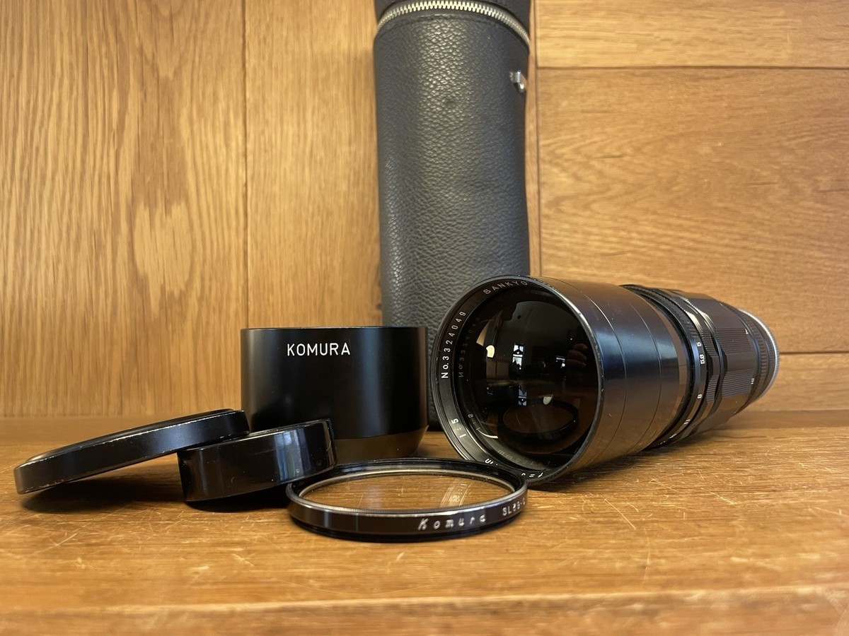 Near Mint ++ w/ Case* Sankyo Kohki Komura 300mm F/5 Telephoto Lens