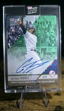 2018 TOPPS NOW Gleyber Torres RC Green /199 Walk off HOME RUN On Card Auto #180A