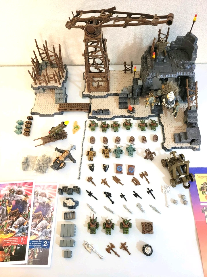 Mega Bloks Dragons Krystal Wars Vorgan Stronhold y Vorgan Attack incompleto Foto 3 de 4