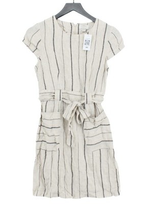 Monsoon Midikleid A-Linie UK10 in hellbraun