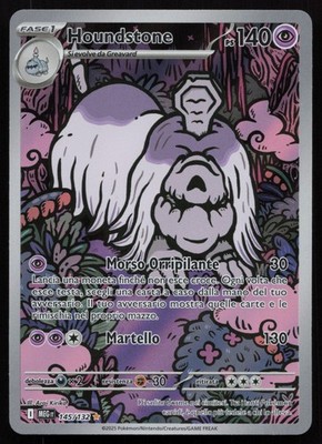 POKEMON HOUNDSTONE 145/132 NM / NM MEGAEVOLUZIONE ILLUSTRATION RARE ITALIENISCH 2025