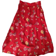 Women's SAG HARBOR Multi Color Floral Design Skirt Size S