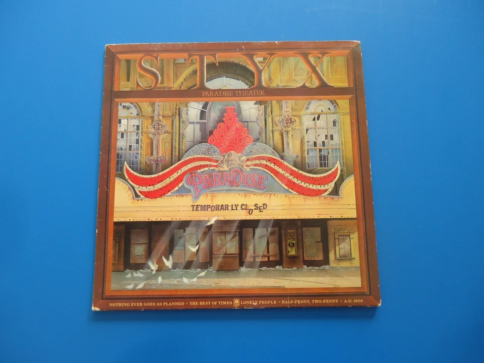 Styx Paradise Theater LP (1981) SP-03719 Gatefold Etched Vinyl - Image 3 of 4