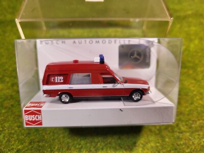 Busch - MB Mercedes Benz VF 123 RTW KTW Hoch lang - W123 Miesen 1:87 H0