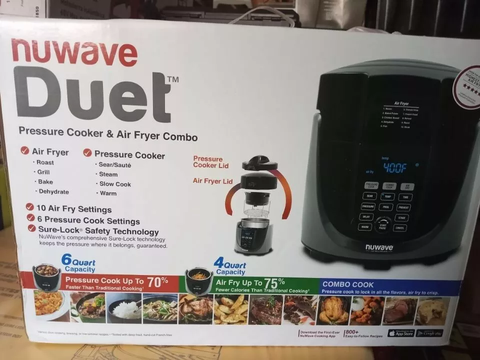 NuWave Duet Pressure Cooker / Air Fryer Combo