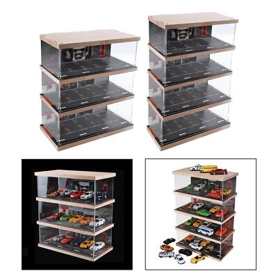 1/64 Landschaft Diorama Parkplatz Fahrzeug Garage Vitrine Vitrine Vitrine variabel