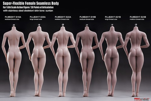 TBLeague S20A 1/6 Female Body Phicen Model Seamless Pale Skin Large Bust 12" Toy - Picture 7 of 9