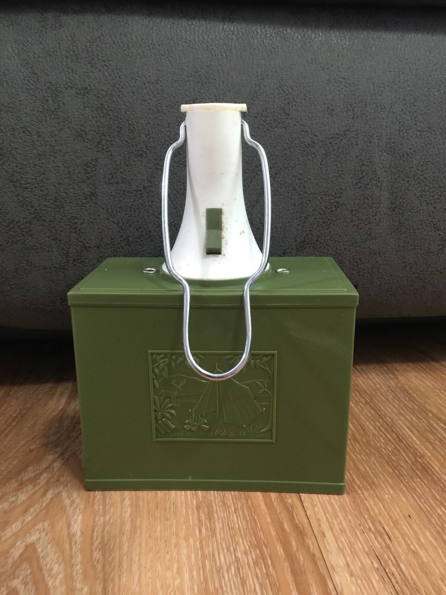 Lampe De Table/camping Vintage Années 70 Ashflash AFC Orange, 6V, Testée Et Fonctionne