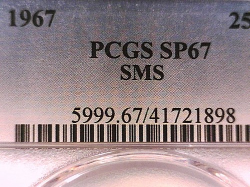 1967 P Washington Quarter PCGS SP 67 SMS 41721898 - Picture 3 of 3