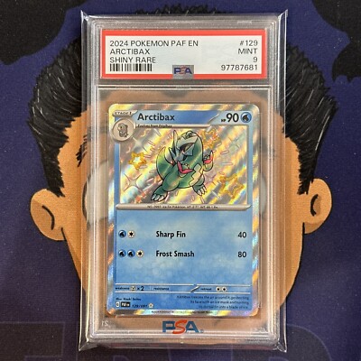PSA 9 MINT 2024 Pokemon Paldean Fates ARCTIBAX #129 Shiny Rare | eBay