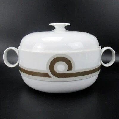 Rosenthal Porzellan Terrine Serie Duo Dekor Baltic Ambrogio Pozzi Design Tureen - Bild 1 von 4