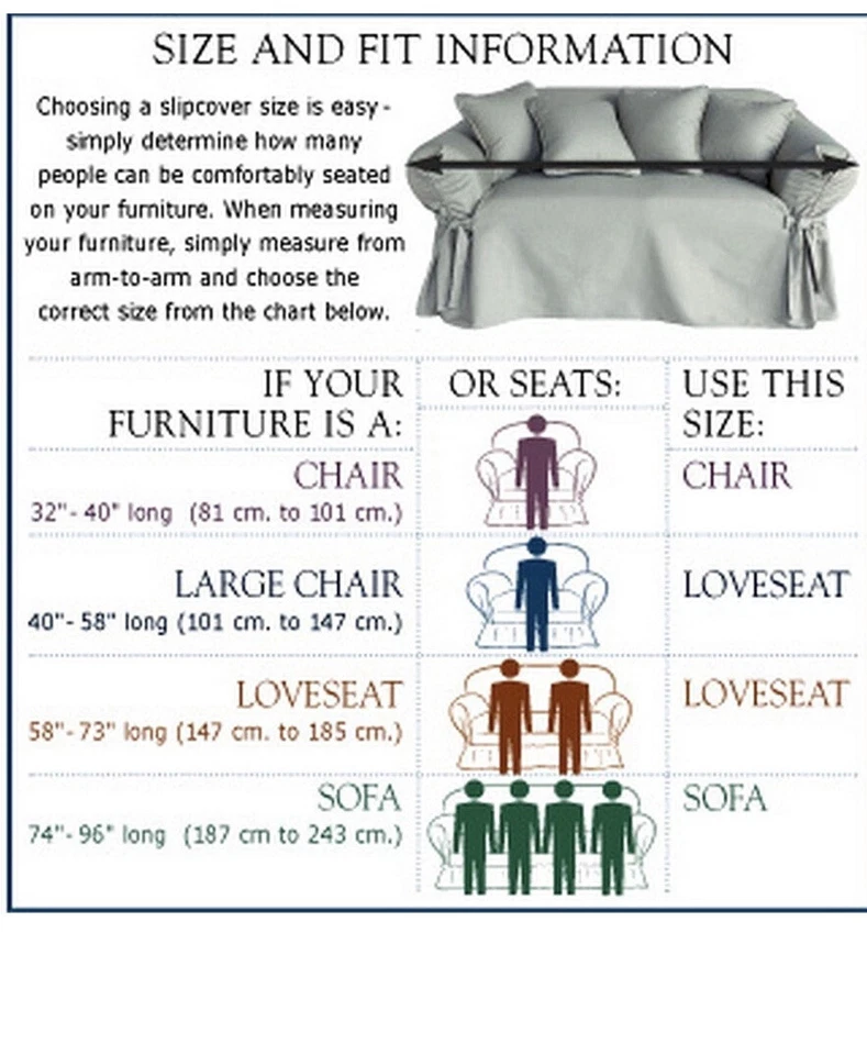 Funda para sofá Maytex Collin 2 piezas - 74-96" ancho/34" salvia 38" profundidad, 34" alto, Foto 4 de 4