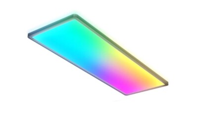 LED Decken Panel Lampe Leuchte 15555 Kunststoff schwarz 58x20 cm