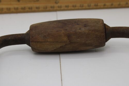 Unbranded 12" Ratcheting Bit Brace Drill Wood Handle Fair Condition - Picture 4 of 11