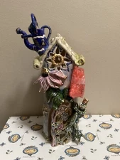 Blue Sky Clayworks Heather Goldminc Frog Prince Tea Light Candle House