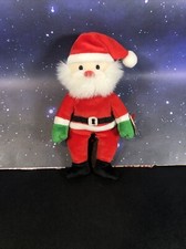 Ty Beanie Baby Santa With Tag Date of Birth DOB 12/6/1998 Roughly 9  Plush