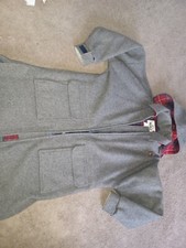 Vintage WOOLRICH Men's Wool Blend Coat Jacket Made In USA Large Lined Gray