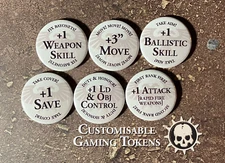 10th Edition Astra Militarum Tokens - Orders Stratagems, Effects & Buffs 40k IG