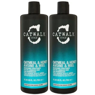 Tigi Catwalk Oatmeal & Honey 2 x 750 ml Conditioner trockenes und strapaziertes