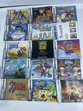 Nintendo Game Boy Advance GBA Instruction Manual Booklet Lot of 15