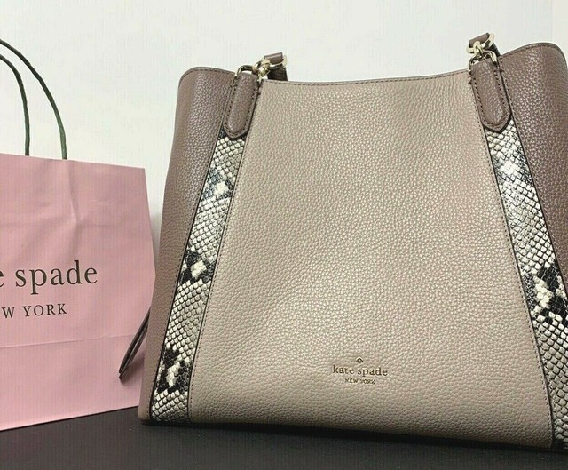 Jackson Mixed Material Medium Triple Compartment Shoulder Bag 2025