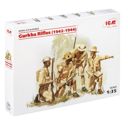ICM 35563 Scale model kit figures 1:35 Gurkha Rifles (1942-1944) - modelling kit - Picture 19 of 24