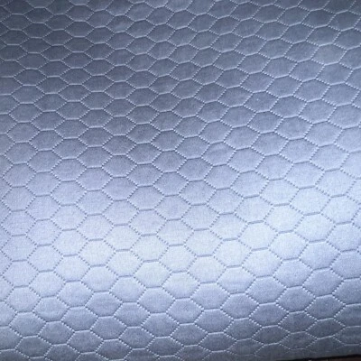 SFERRA Queen Matelasse Coverlet Favo Cotton Honeycomb Delft Blue - Image 1 of 3