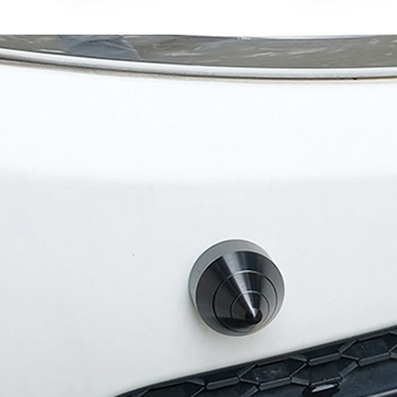 2×Aluminum Alloy Car Bumper Spike Guard Protector Anti Collision Nail Kit Black — 第 4/4 张图片