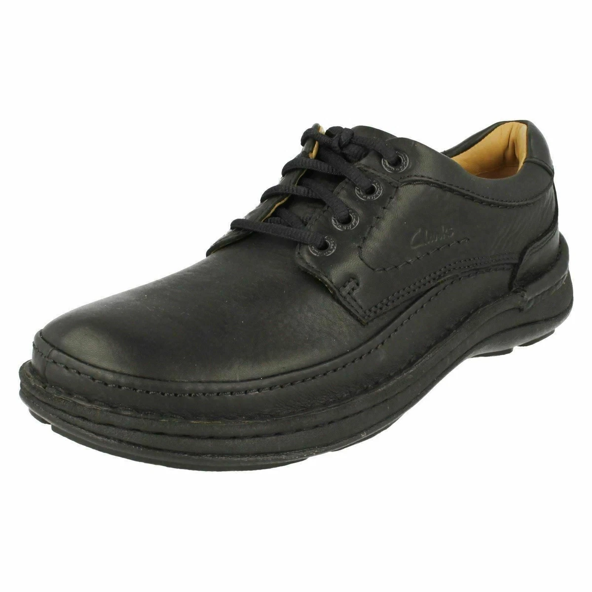 Mens Clarks Nature Three Leather Casual Lace Up Shoes G H