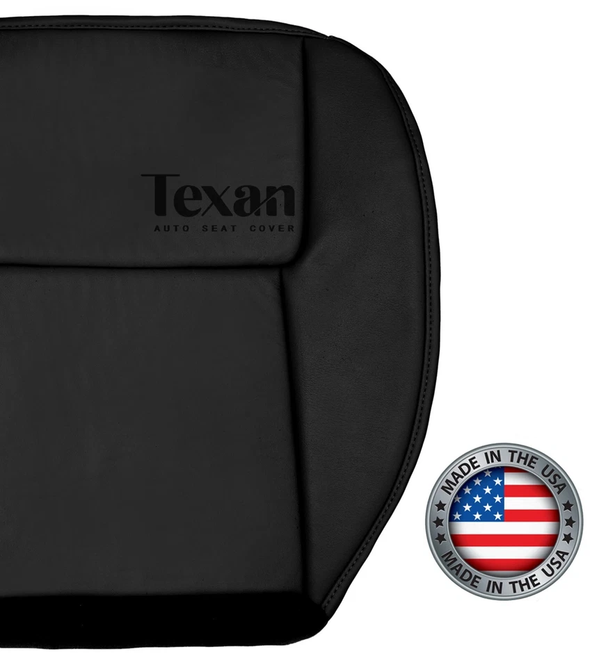 Pontiac Torrent 2006, 2007 parte inferior del conductor cuero cubierta de asiento de repuesto negro Foto 3 de 4