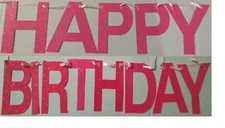 1 Pcs Happy Birthday Banner Girls Boys Adults Decoration Party Multicolor
