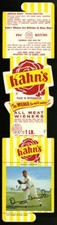 1966 KAHN'S WIENERS DENNY LEMASTER GEM MINT 10 ORIGINAL PACKAGING THE BEST ONE