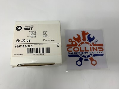 Allen-Bradley 855T-B24TL8 70mm Stack LED Light 24VAC/DC 45mA 7W Max.