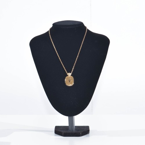 OFFERTA Versace Collana Uomo 1008951 1a00638 EST1978 V Logo Oro/Argento NUOVO - Foto 11 di 11