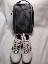 Nike MaxAir Golf Cleats Black & White size:9