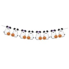 Halloween Boo Garland Banner 10Pcs Mouse Boo Banner, Glitter Spooky Ghost
