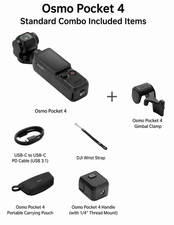 DJI Osmo Pocket 4 Standard Combo Pocket Gimbal Vlogging Camera 1 Inch CMOS