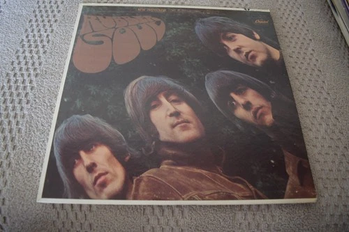 THE BEATLES-"RUBBER SOUL" LP, CAPITOL ST 2442 STEREO, RARE 1965 FIRST RUN, VG++