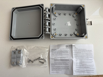 Integra Premium Series Polycarbonate Enclosure with Hinge 6x6x2 - NEW