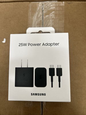 Samsung - 25W Super Fast Charging Wall Charger with USB-C Cable - Black
