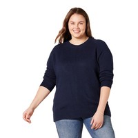 Amazon Essentials Damen Regular-Fit Langarm-Pullover Rundhalsausschnitt,