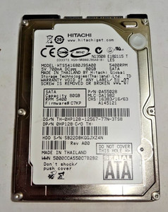 HITACHI *** HTS541680J9SA00 *** 80 GB *** SATA HDD Notebook 2,5 Zoll #NFP1424
