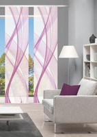 Vision S FläChenvorhäNge Set 2Er Pacolia, Halbtransparent, HöHe 260 Cm, Pink