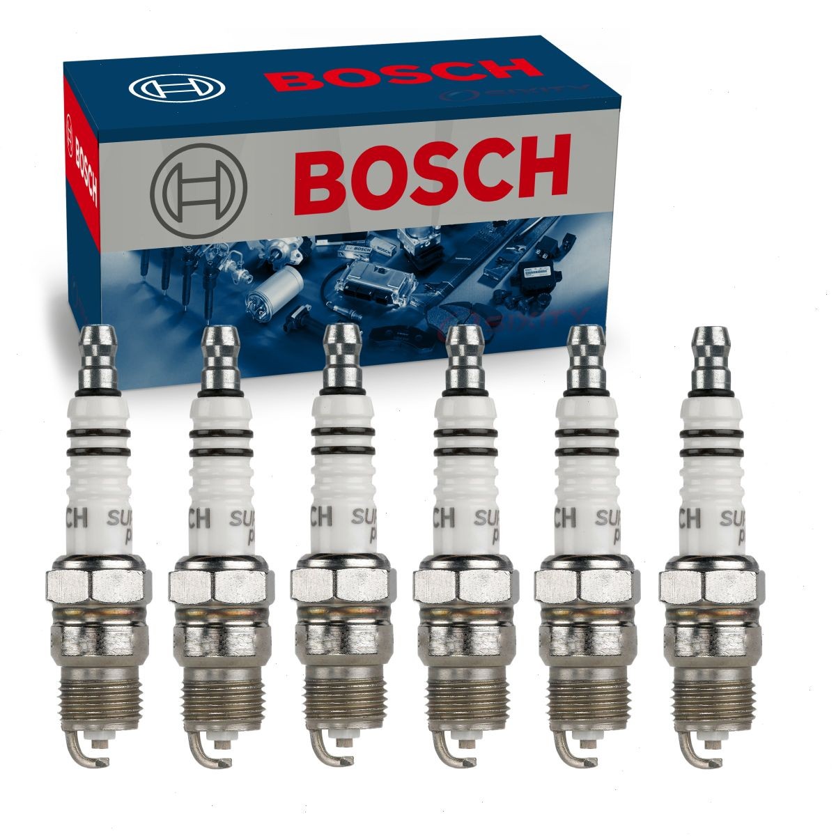 6 pc Bosch Nickel Copper Spark Plugs for 1977 Dodge D150 3.7L L6 Ignition xy