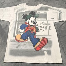 Vintage Disney Mickey Unlimited Jerry Leigh T-Shirt Mens XL White Graphic Print